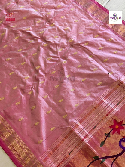 Handloom Pure Silk Paithani Saree- Designer Pallu