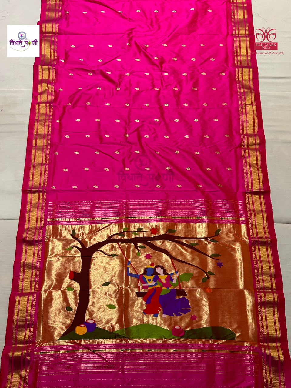 Handloom Pure Silk Paithani Saree - Designer Pallu - 16