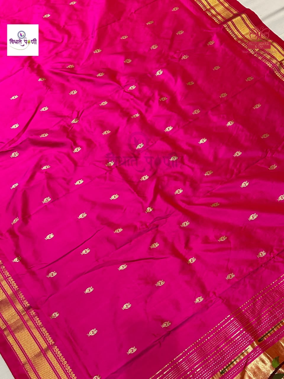 Handloom Pure Silk Paithani Saree - Designer Pallu - 16
